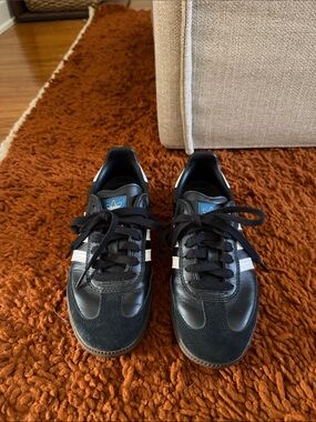 adidas Black Sneakers with White Stripes
